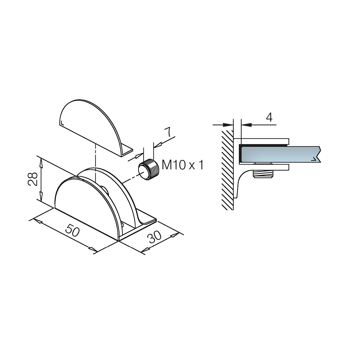 Glasplaatdrager, 2211xx000xx Glasplattenträger, 2211xx000xx