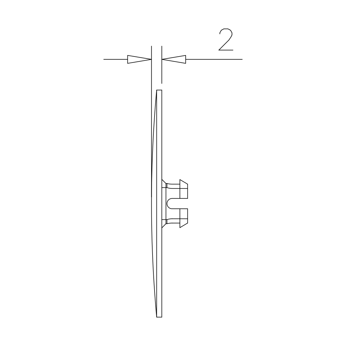 Abdeckkappe für quadratische Griffmuschel, 197006044xx