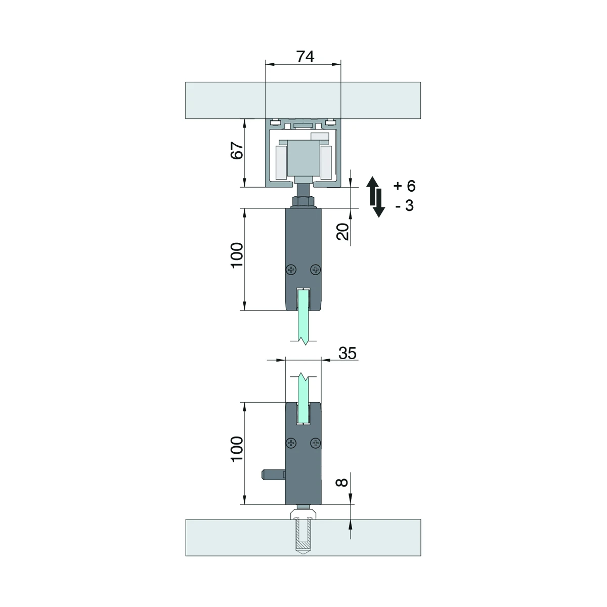 Glas Schiebe-Stapelwand, 2932xx0xx46 Glas Schiebe-Stapelwand, 2932xx0xx46