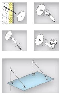 Wandbevestigingsplaat, 7744028010012 Wandbefestigungsplatte, 7744028010012