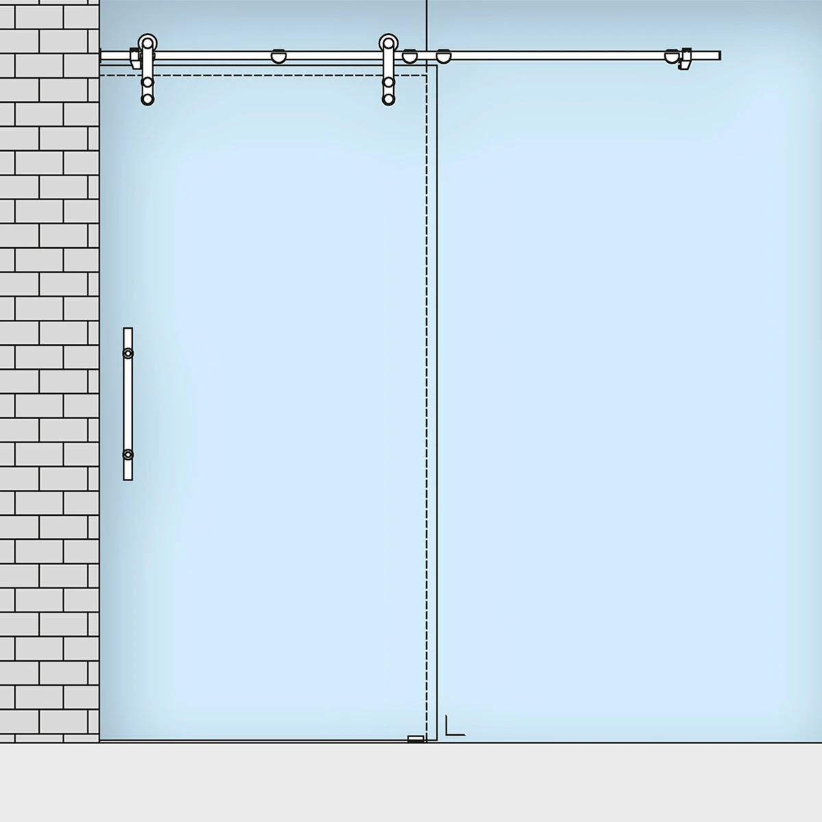 PREMIUM Sliding door with lift protection, 295131xxxxx PREMIUM Schiebetür mit Aushebesicherung, 295131xxxxx