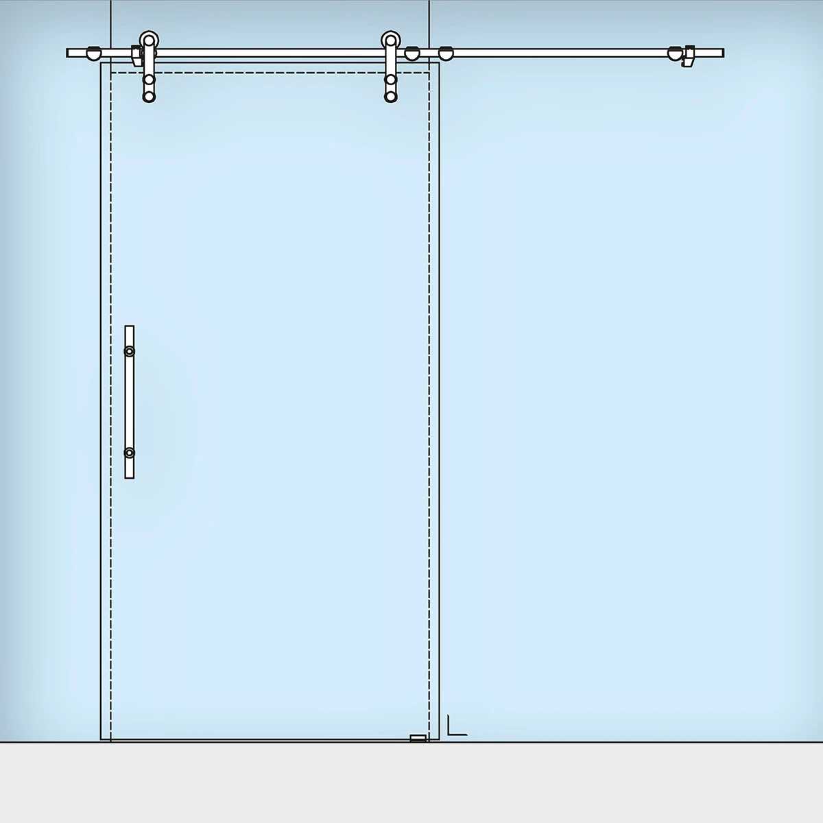 PREMIUM Sliding door with lift protection, 295131xxxxx PREMIUM Schiebetür mit Aushebesicherung, 295131xxxxx