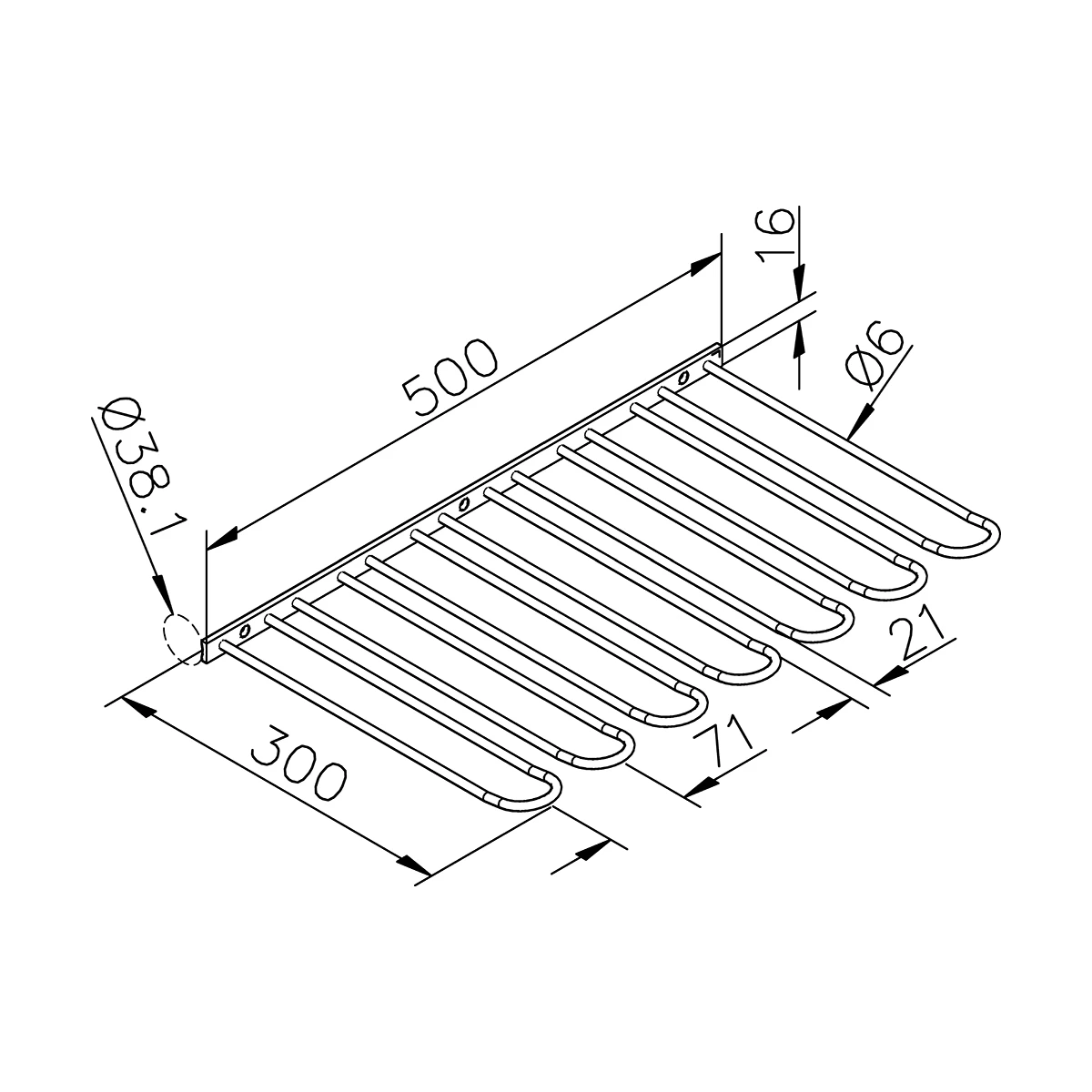 Glass rack, xx0875300xx Gläserhalter, xx0875300xx