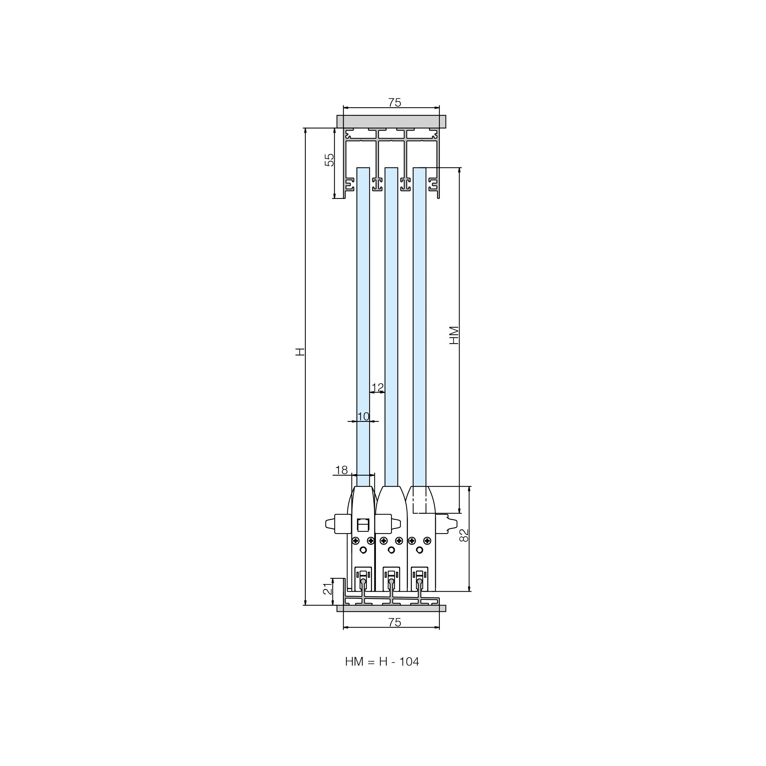 Terrace sliding glass wall CTO, 77990066 Terrassen Glasschiebewand CTO, 77990066