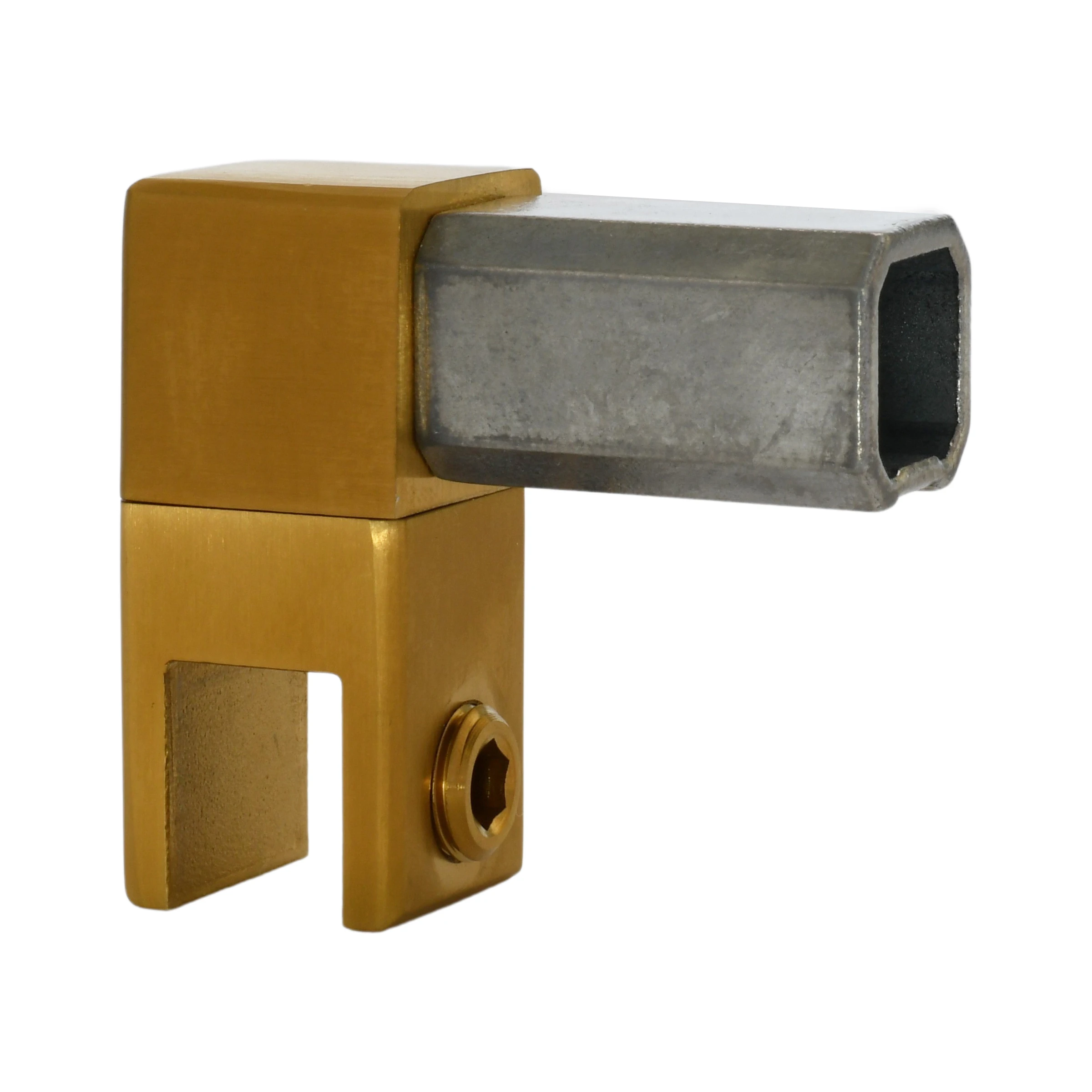 Glashalter geschlossen für Vierkantrohr 20 x 20 mm, 400836420xx