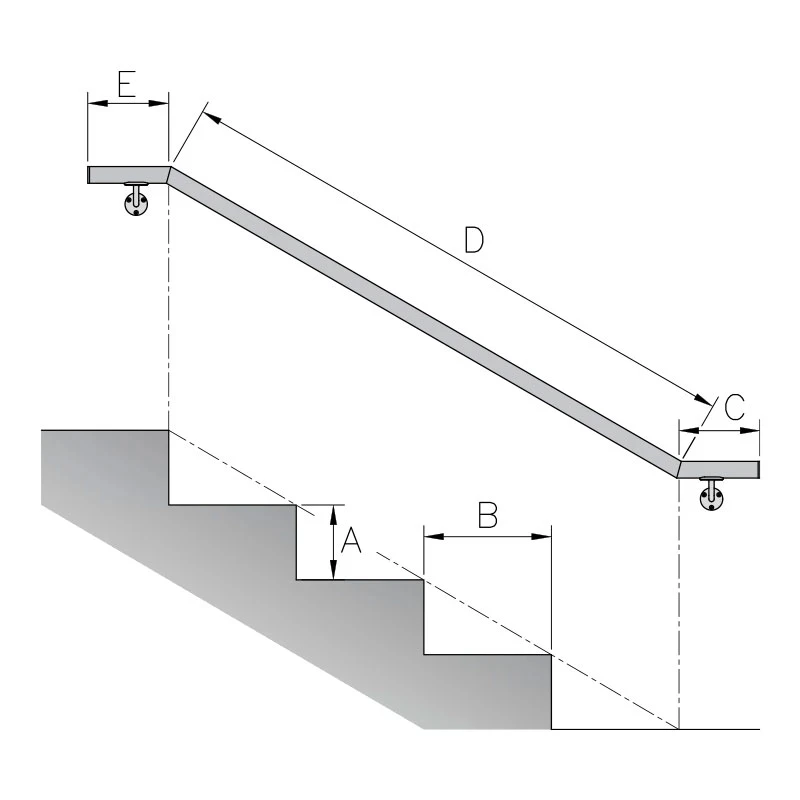 Handlauf Treppe nach Maß CTO, 77990080