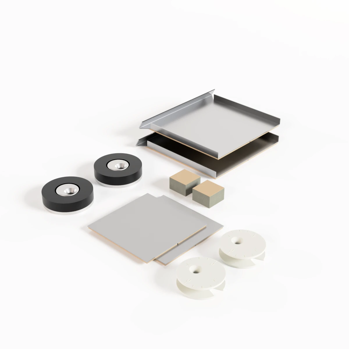 Professional mirror mounting with magnets, 774851 Profi Spiegelbefestigung mit Haftmagneten, 774851