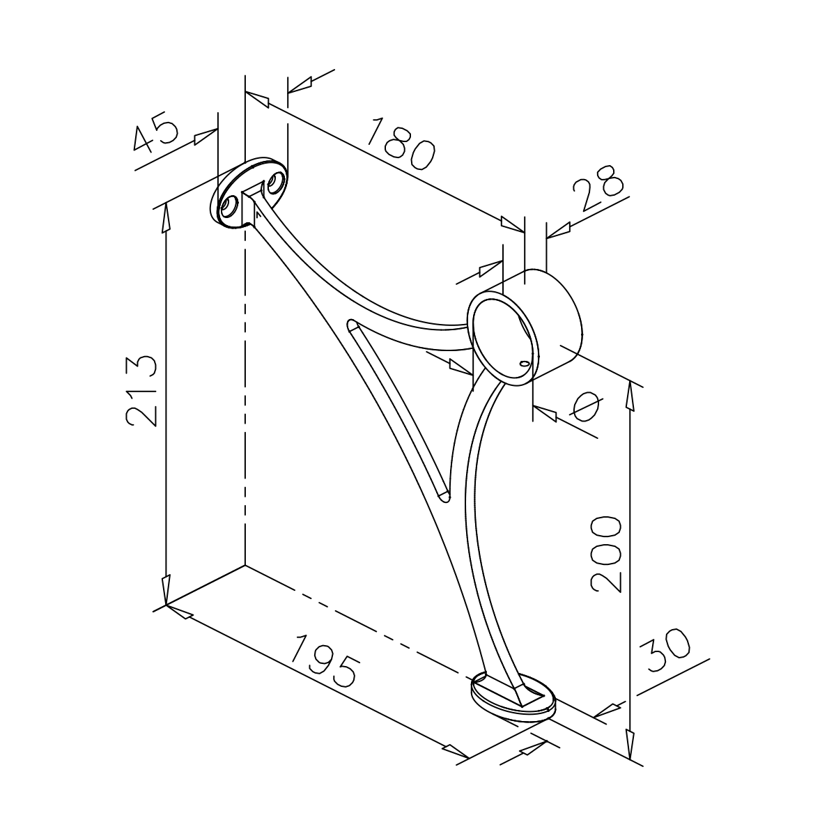 Fußlaufstütze, 110101xxxxx