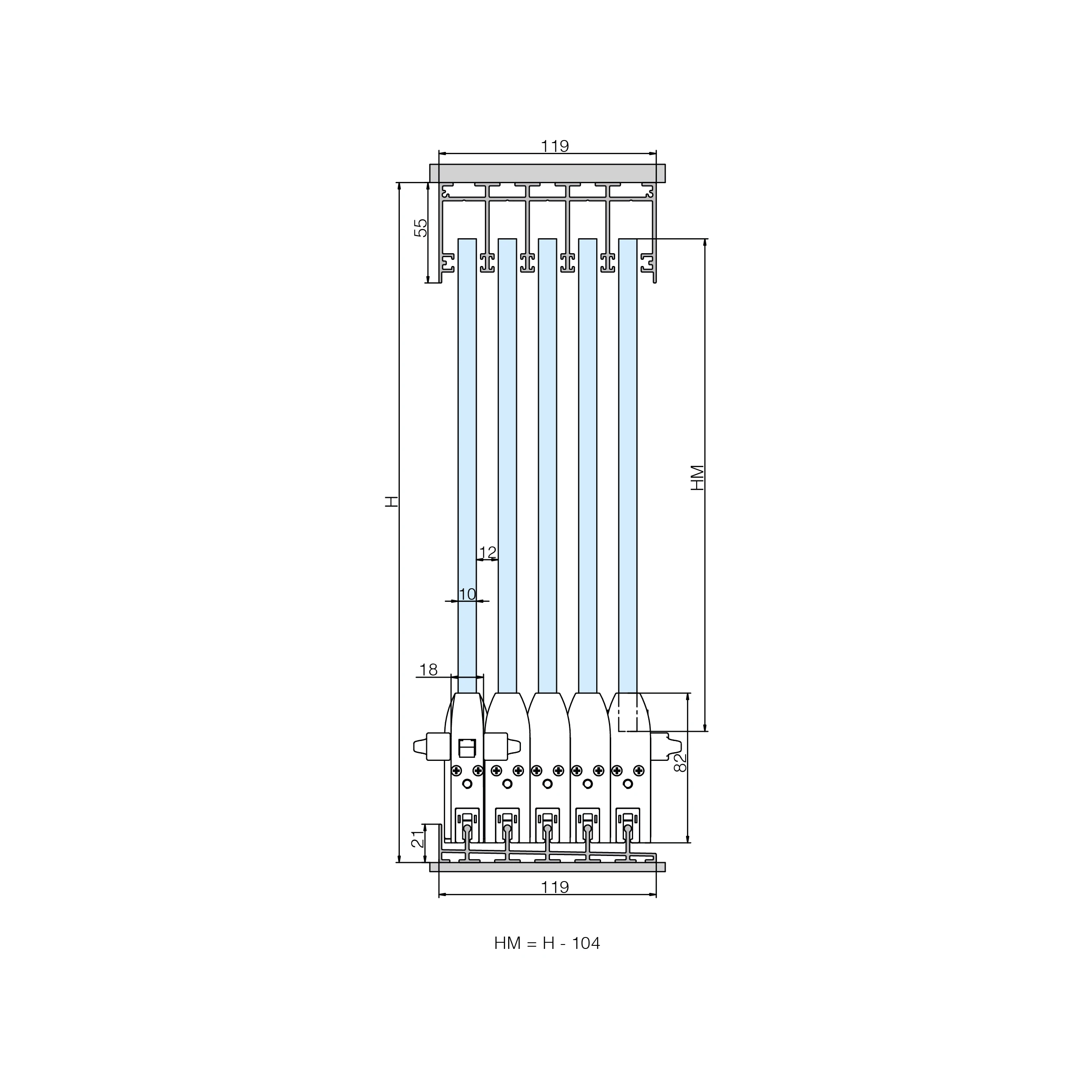 Terrace sliding glass wall CTO, 77990066 Terrassen Glasschiebewand CTO, 77990066