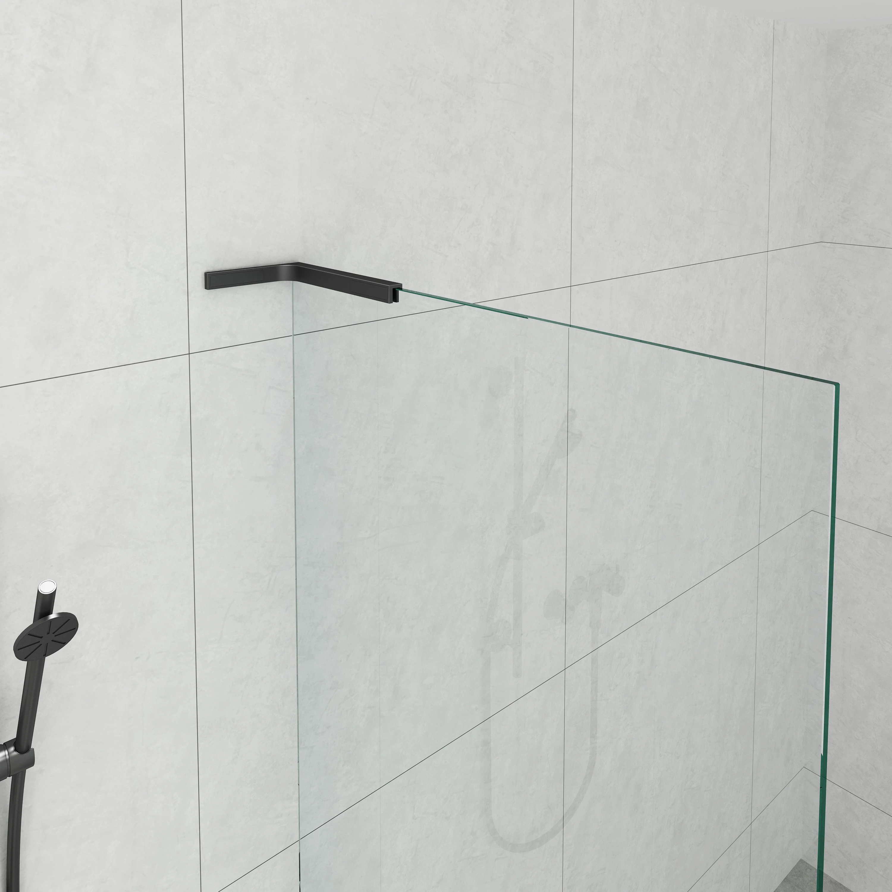 Shower screen bracket 90°, 7740402500x-xx Duschwand Halterung 90°, 7740402500x-xx