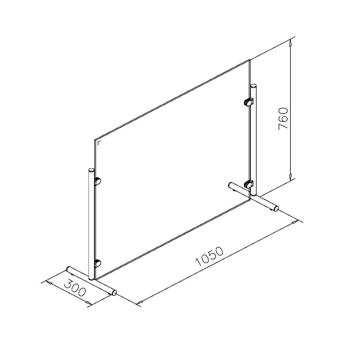 Mobiler Hygieneschutz aus Glas, 20069x025xx Mobiler Hygieneschutz aus Glas, 20069x025xx