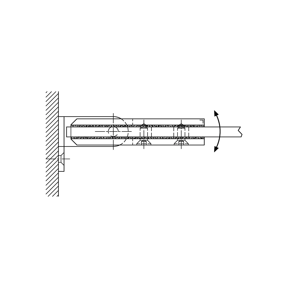 Glastürscharnier, justierbar, 41060xxxx12 Glastürscharnier, justierbar, 41060xxxx12