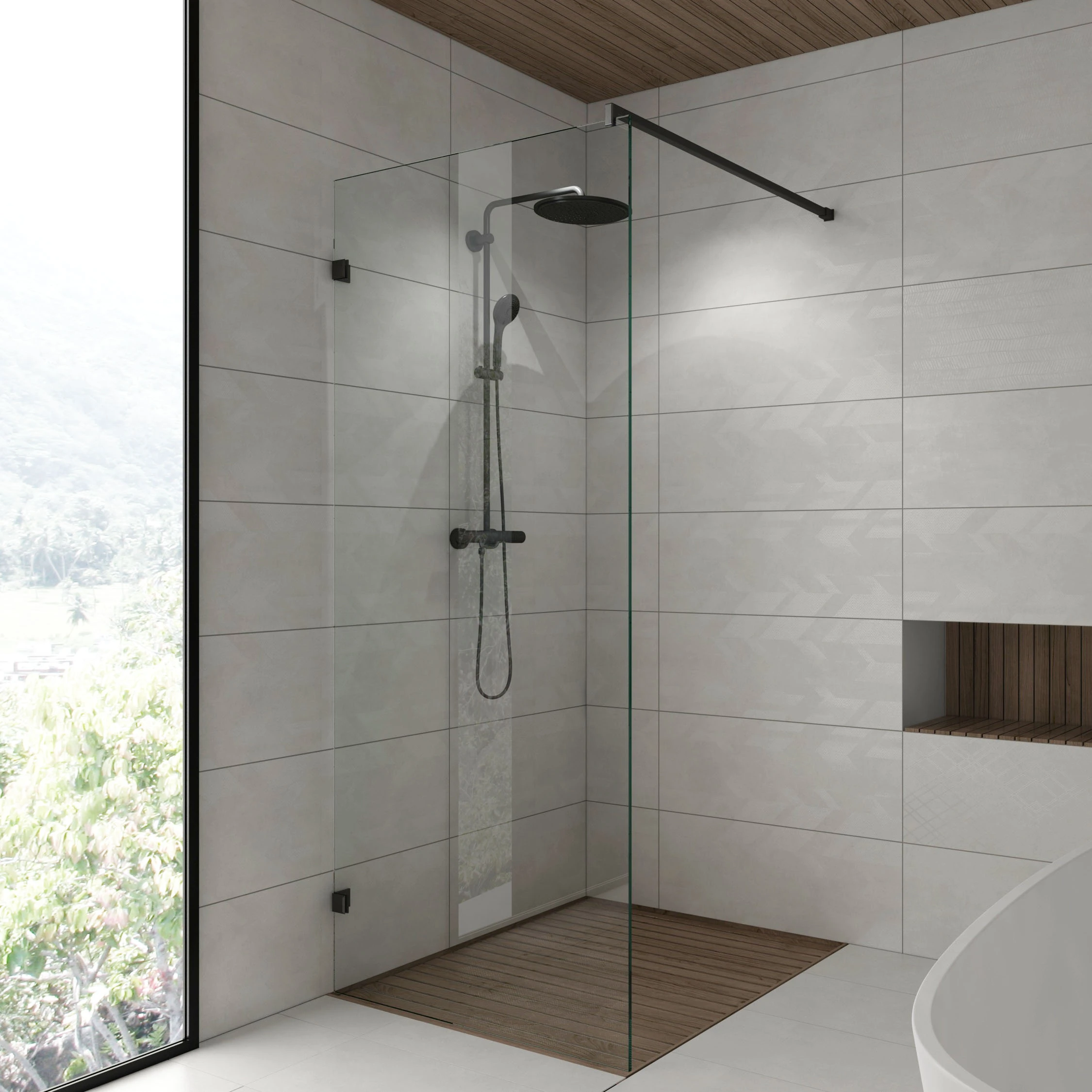 Stabilisierungsstange für Dusche zur Wandmontage 90°, 296418020xx Stabilisierungsstange für Dusche zur Wandmontage 90°, 296418020xx