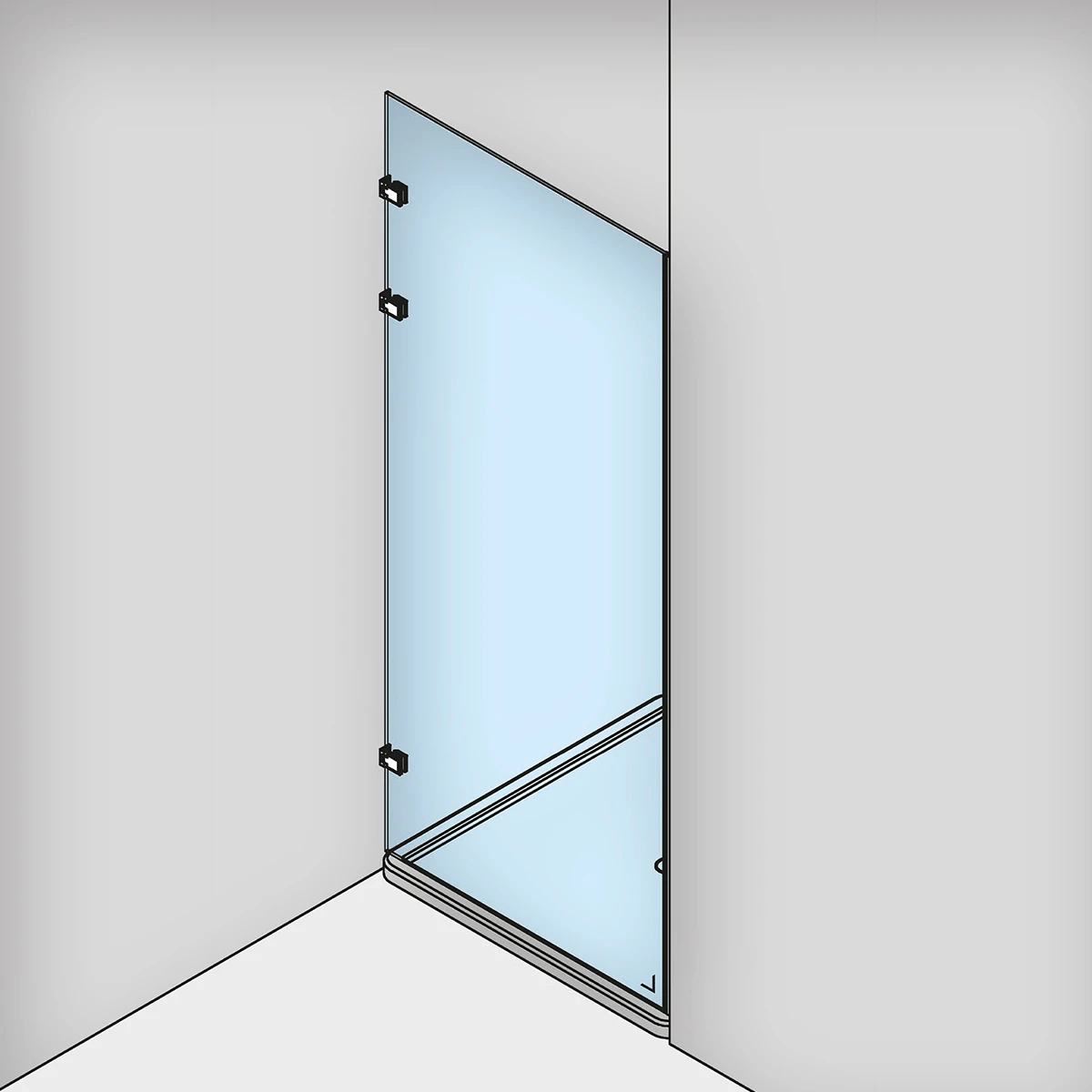 Glazen douche, 294011xxxxx Glasdusche, 294011xxxxx