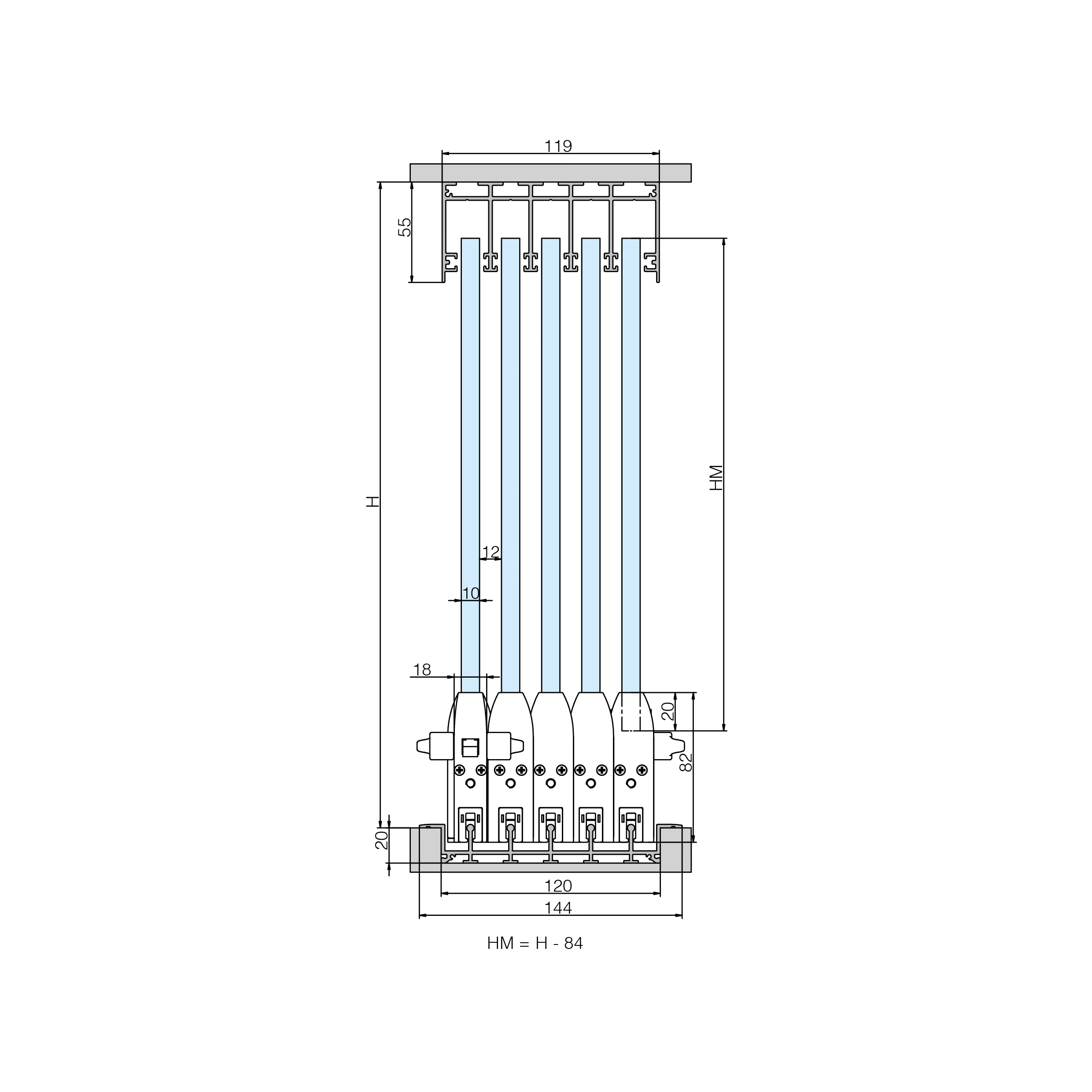 Terrace sliding glass wall CTO, 77990066 Terrassen Glasschiebewand CTO, 77990066