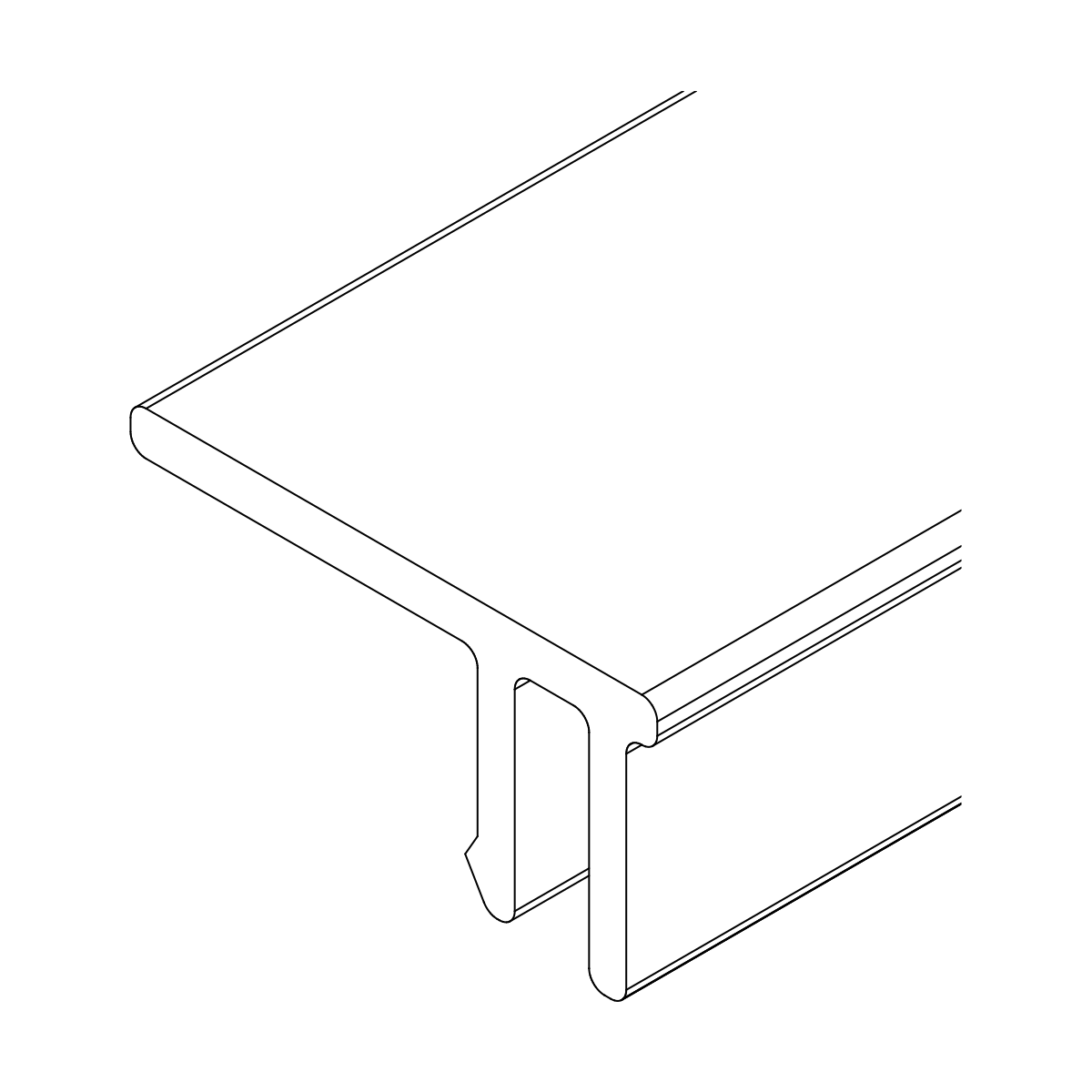 Abdeckprofil für Spiegelprofil Siri MOD 5525, 77485502
