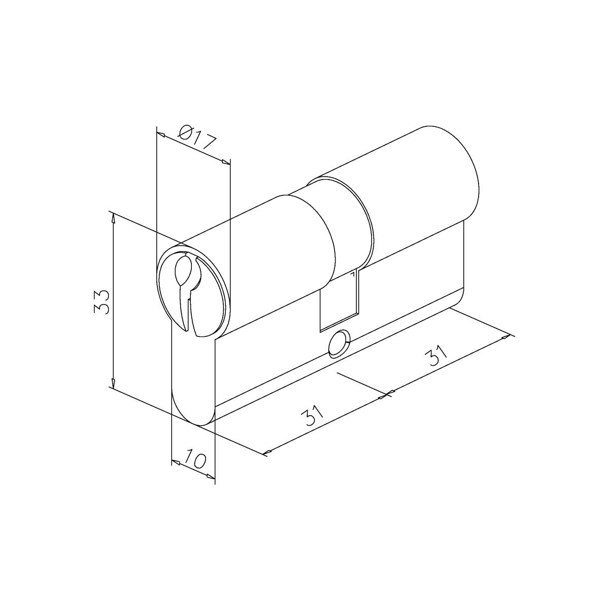 Profile double cylinder 31/31 mm, 452710xxxxx Profil Doppelzylinder 31/31 mm, 452710xxxxx