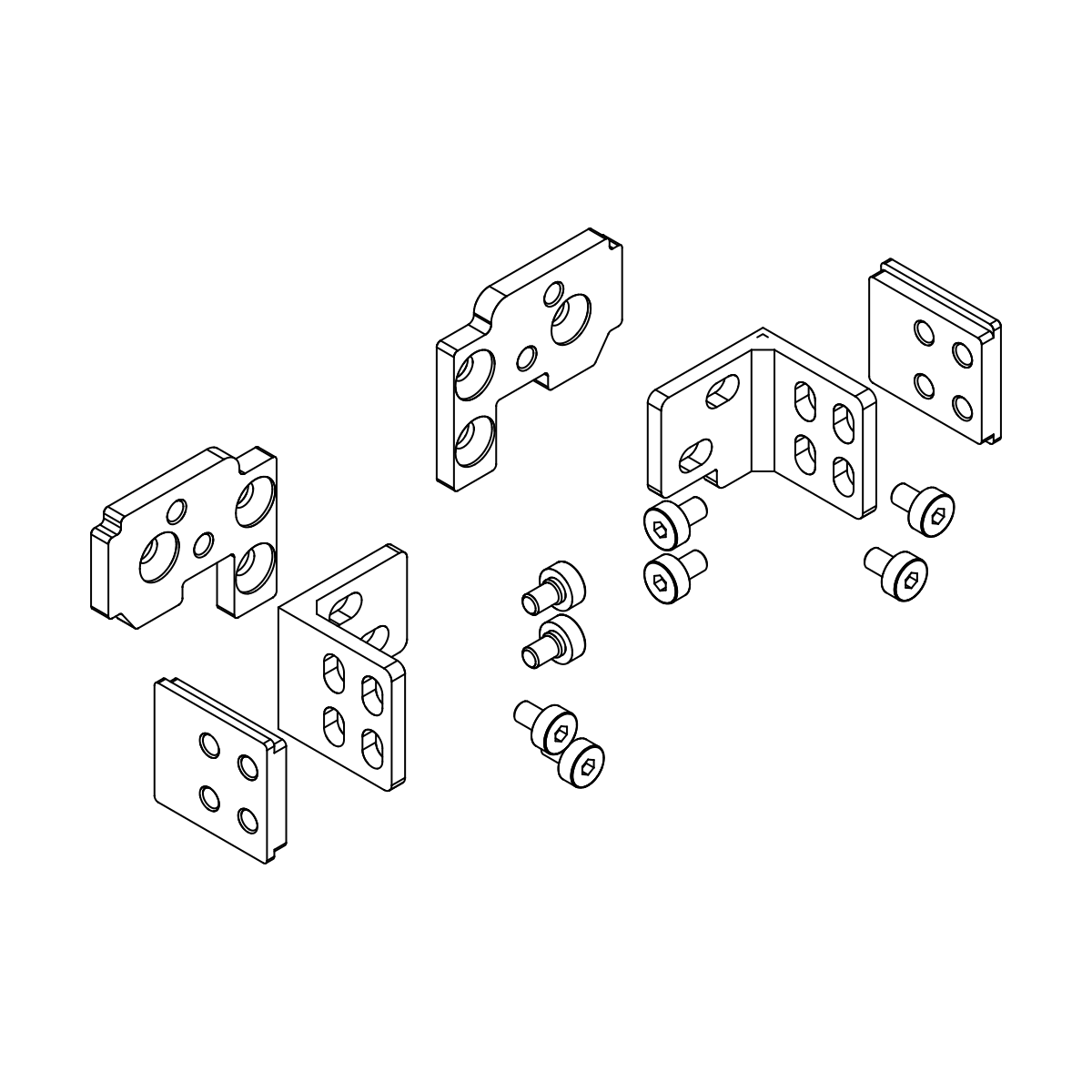 Montage-Set für Laufschiene Willemine, 7746185000000