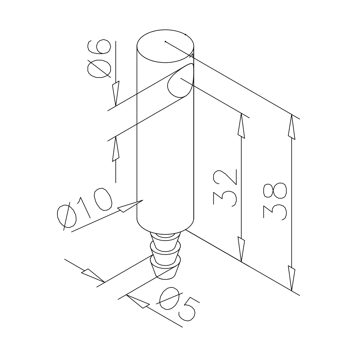 Mittelstütze für Holzmontage, 110661xxxxx