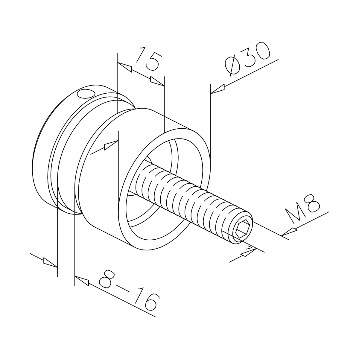 Glasbevestigingsadapter, xx0746xxxxx Glasbefestigungsadapter, xx0746xxxxx