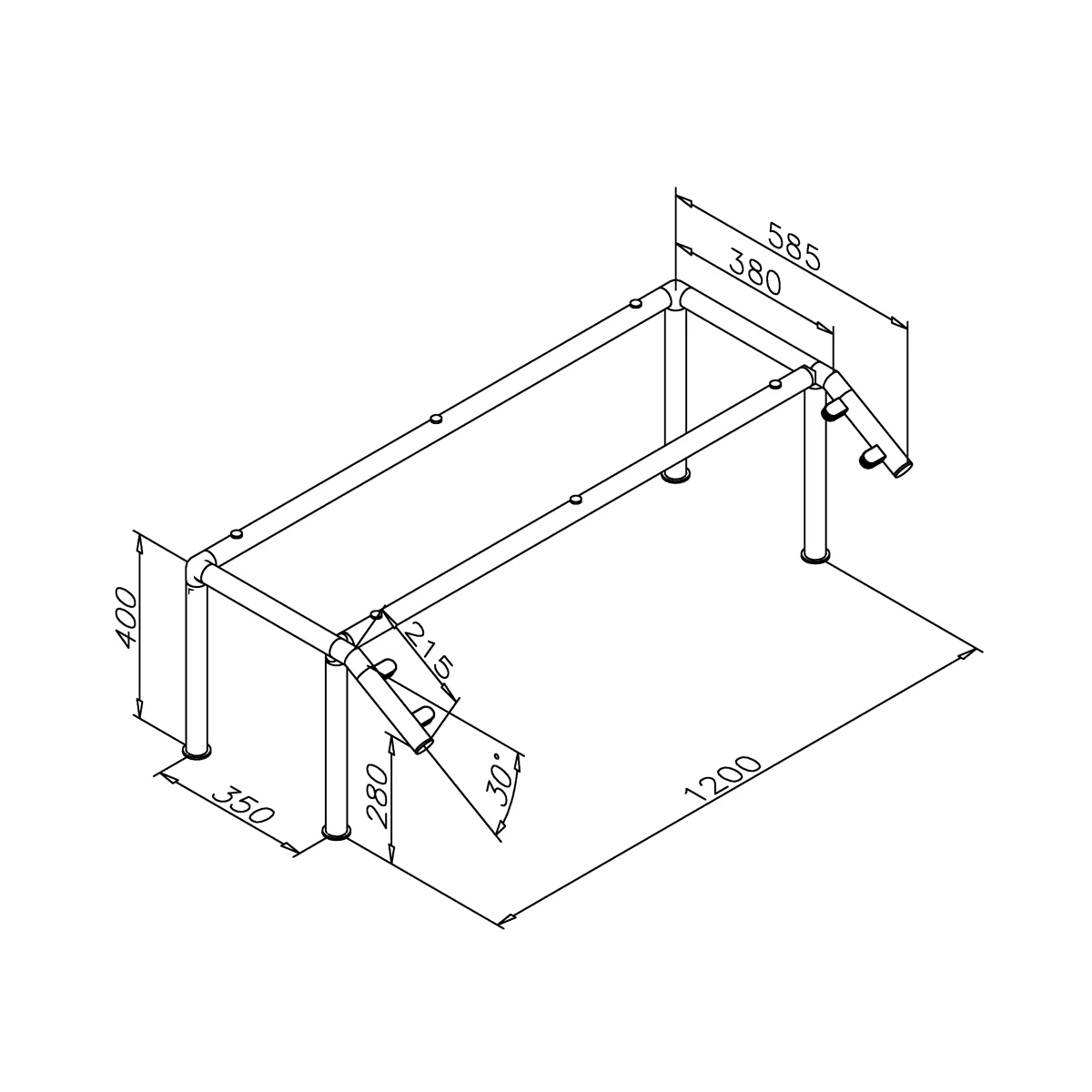 Uitgiftebuffet met LED-verlichting, 7720022003820 Hustenschutz mit LED Beleuchtung, 7720022003820