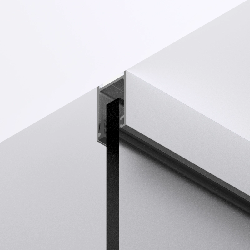 Alu Zarge Decke Aluminium Zarge mit Glasscheibe für die Deckenmontage