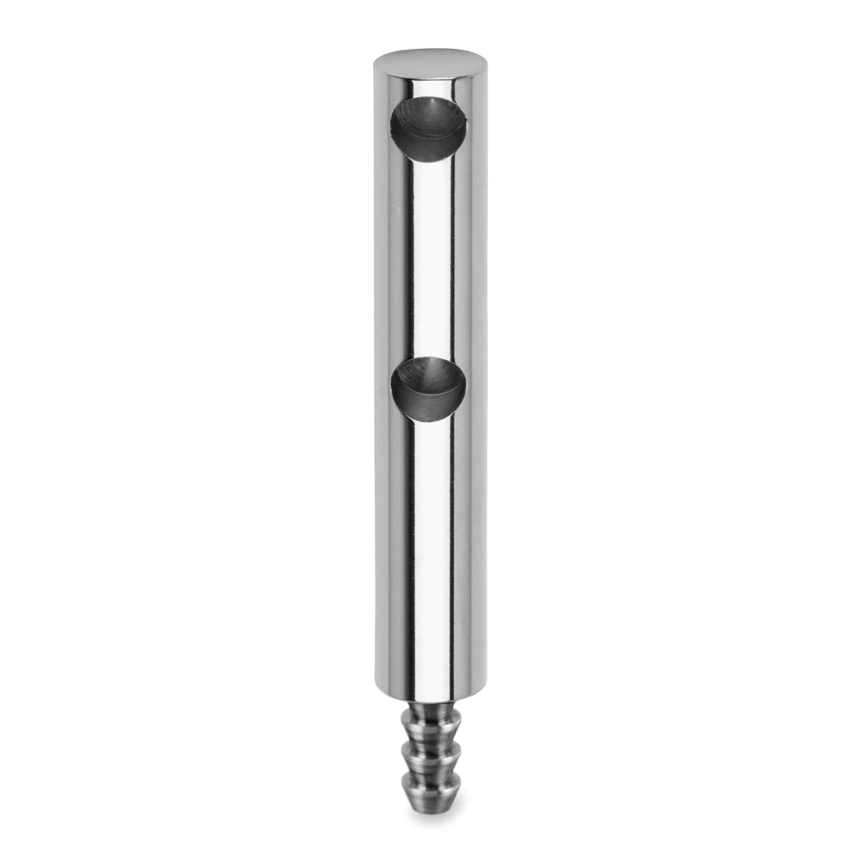 Double end bracket for mounting on wood, 110665xxxxx Doppelte Endstütze für Holzmontage, 110665xxxxx