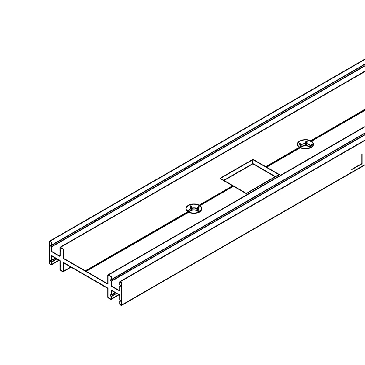 Mounting rail, 7746195225046 Montageschiene, 7746195225046
