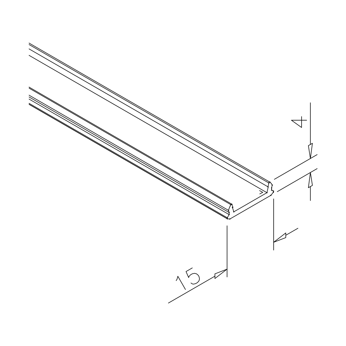 Diffusor für Wandklemmprofil, 7744125025000