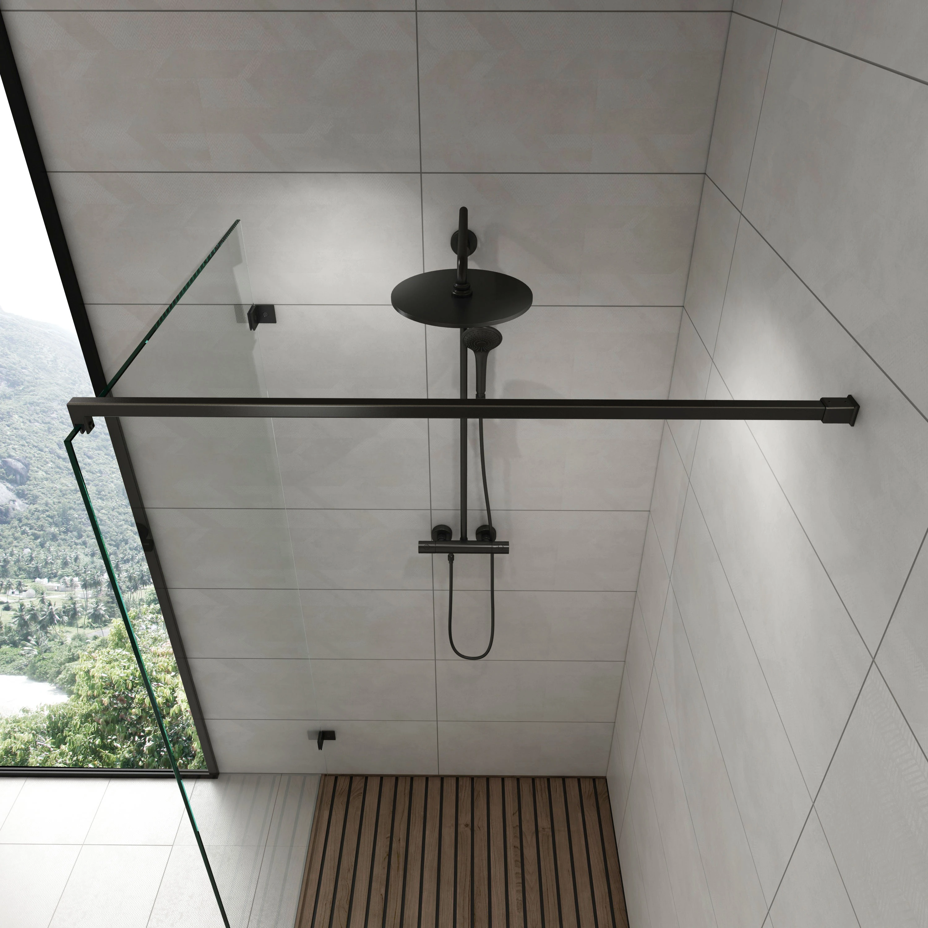 Stabilisierungsstange für Dusche zur Wandmontage 90°, 296418020xx Stabilisierungsstange für Dusche zur Wandmontage 90°, 296418020xx