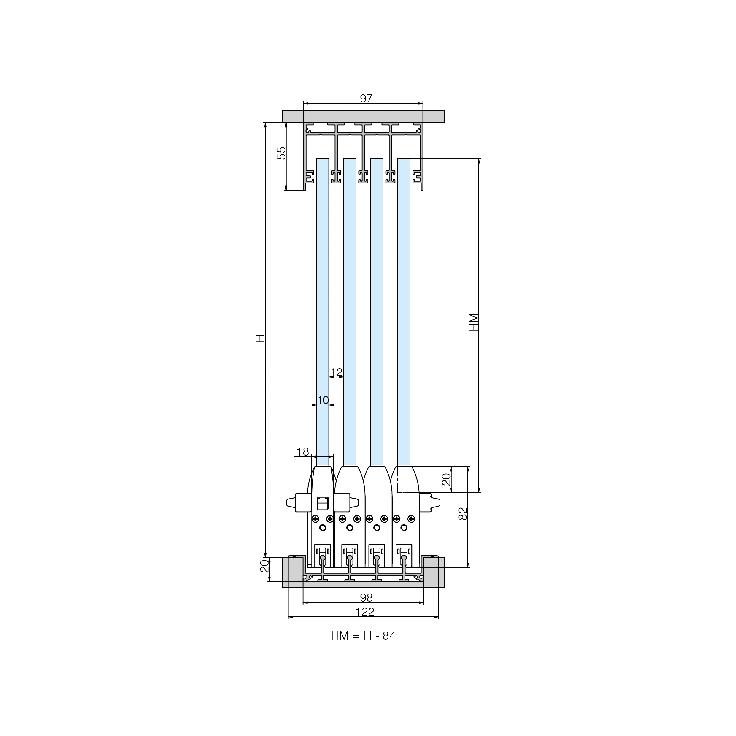 Terrace sliding glass wall CTO, 77990066 Terrassen Glasschiebewand CTO, 77990066