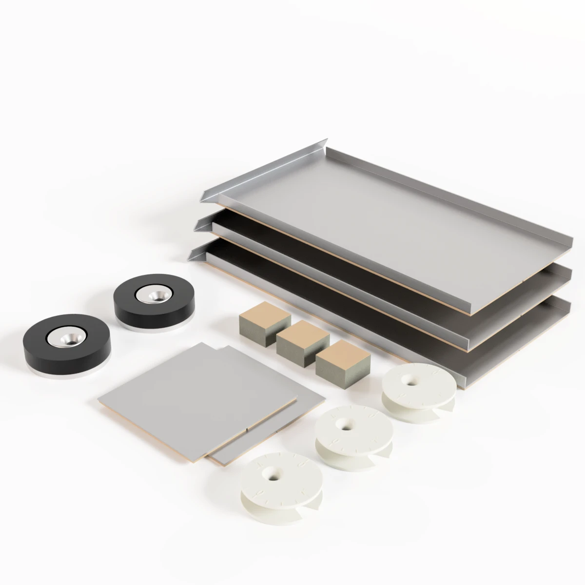 Professional mirror mounting with magnets, 774851 Profi Spiegelbefestigung mit Haftmagneten, 774851