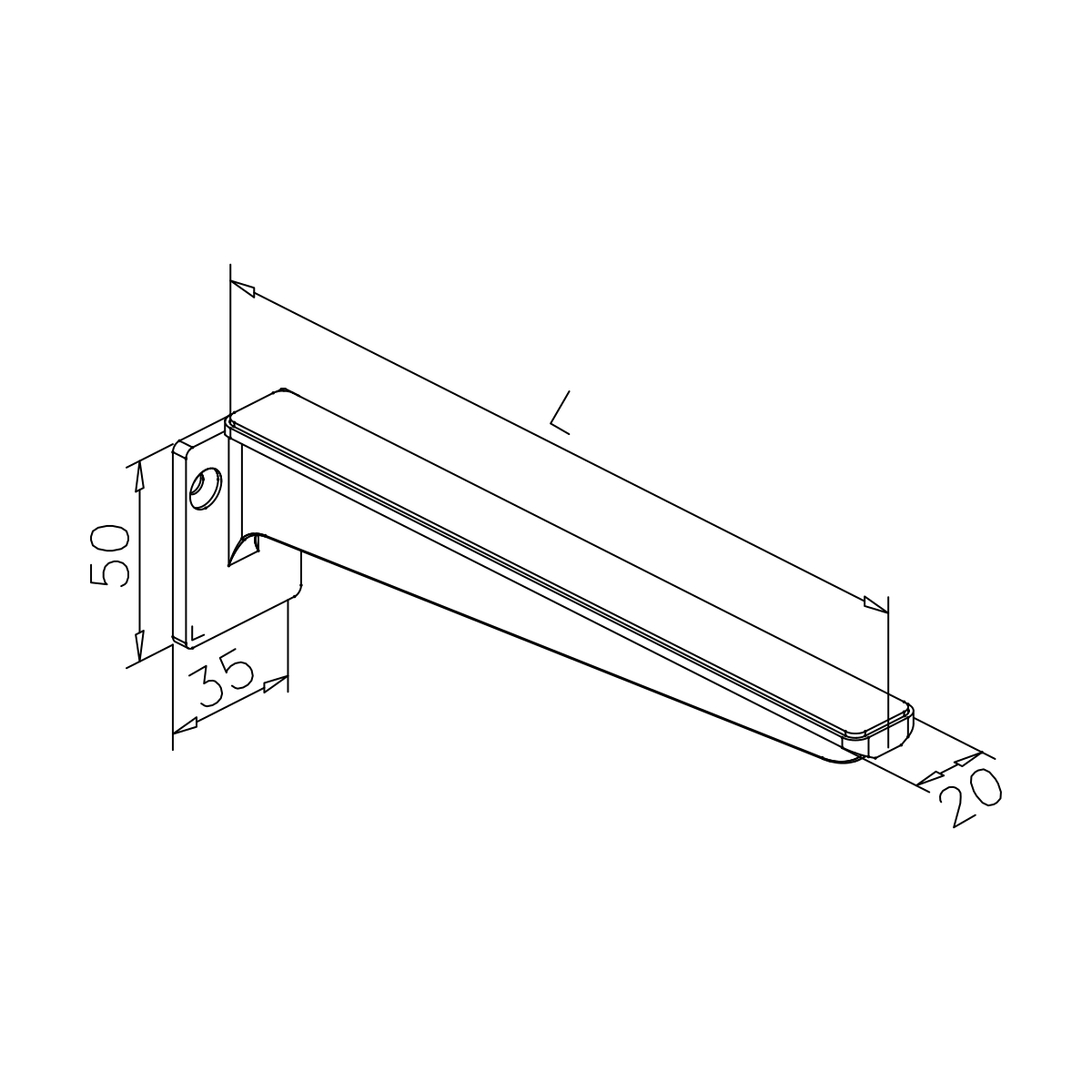 Glasplattenträger mit Gummiauflage, 11xxxxxxxxx