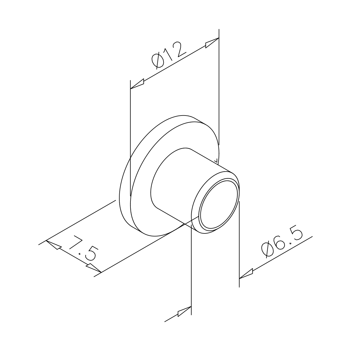 Beschermhulzen, 7748531000800 Schutzhülse für Glas-/Spiegelmontage, 7748531000800