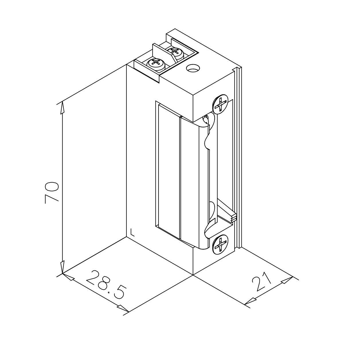 Elektrischer Türöffner mit Schließblech, 7745229000012 Elektrischer Türöffner mit Schließblech, 7745229000012
