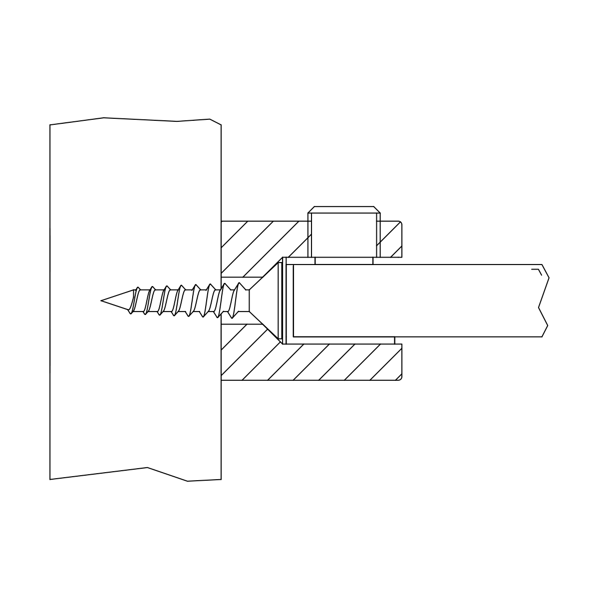 Paneeldrager, 221911000xx Glashalter, 221911000xx