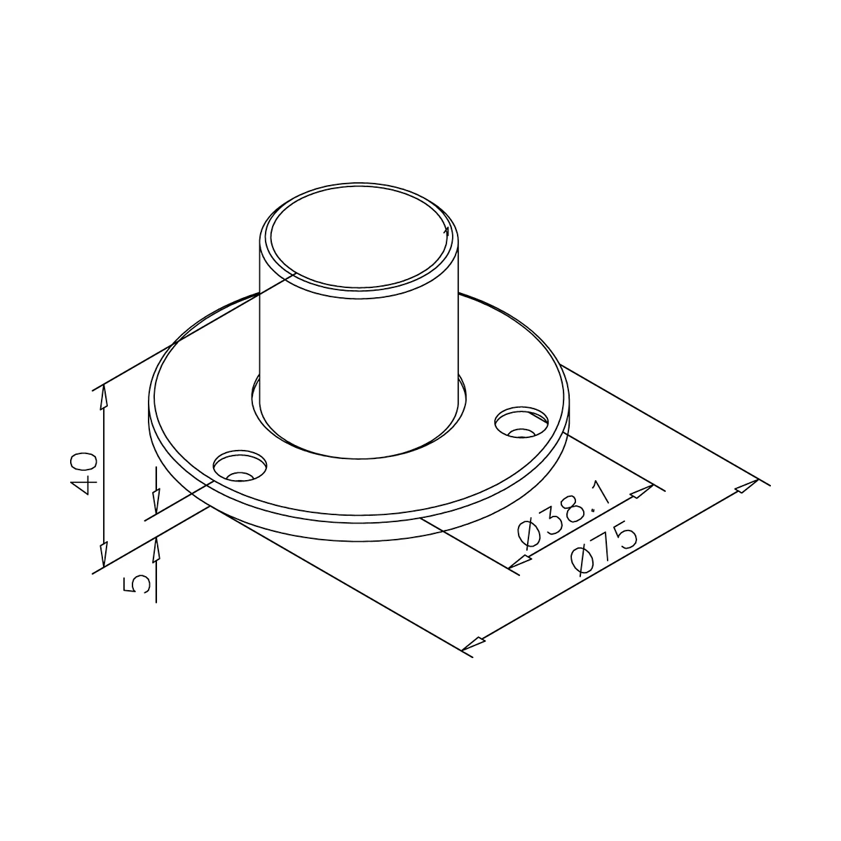 Wand- und Bodenflansch, 77110504xxxxx Wand- und Bodenflansch, 77110504xxxxx