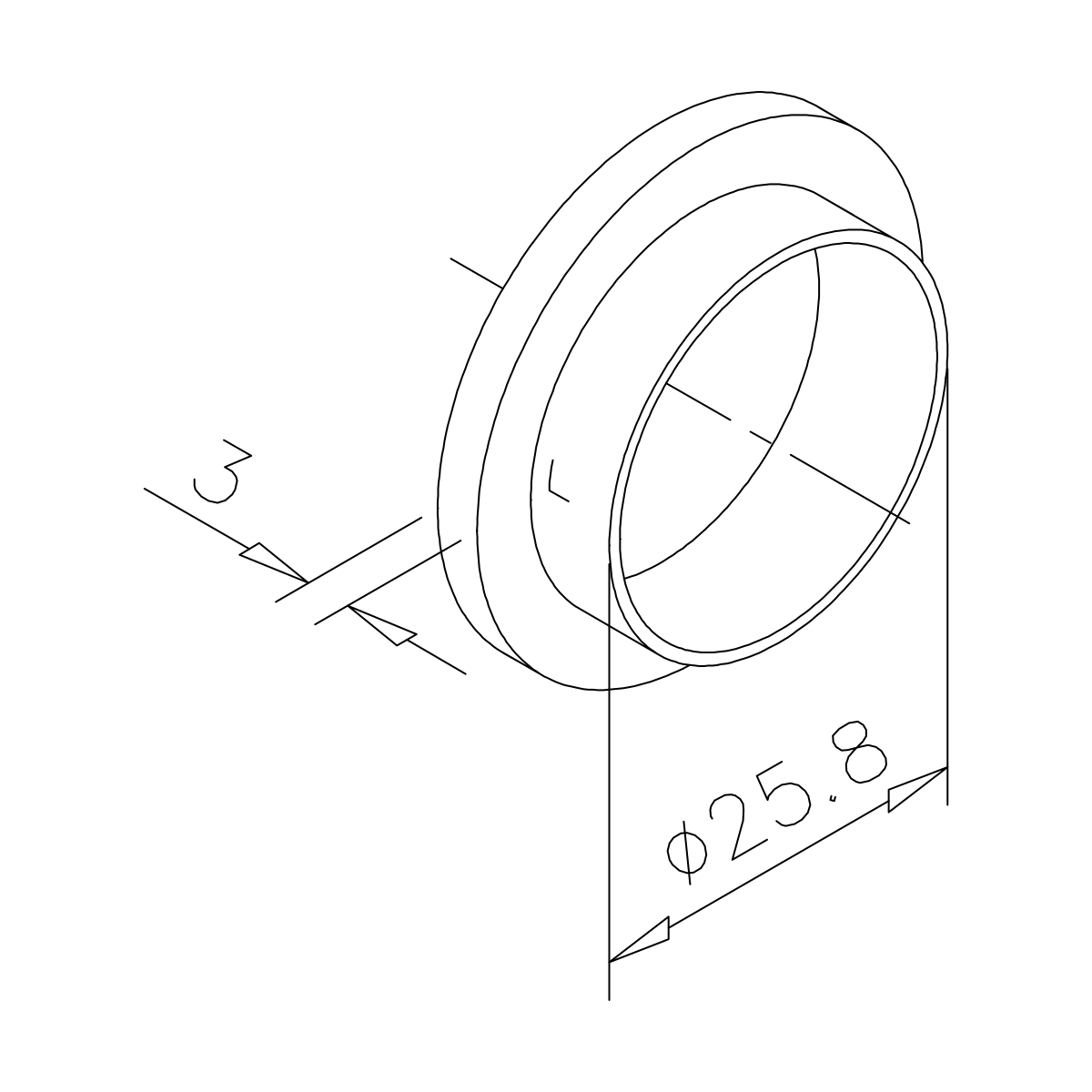 Kunststoffhülse für Laufrohrhalter, 7719505803500