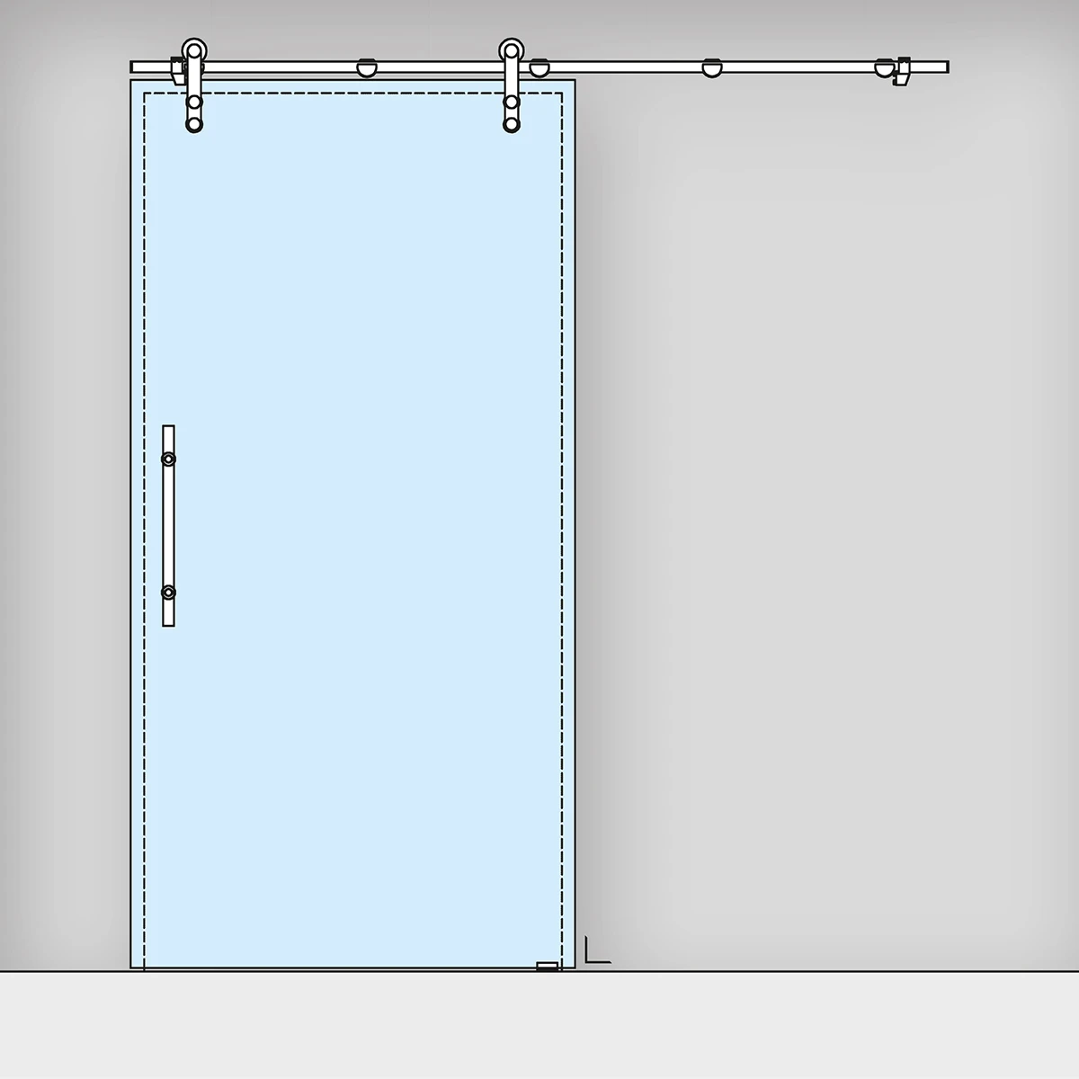 PREMIUM Sliding door with lift protection, 295131xxxxx PREMIUM Schiebetür mit Aushebesicherung, 295131xxxxx