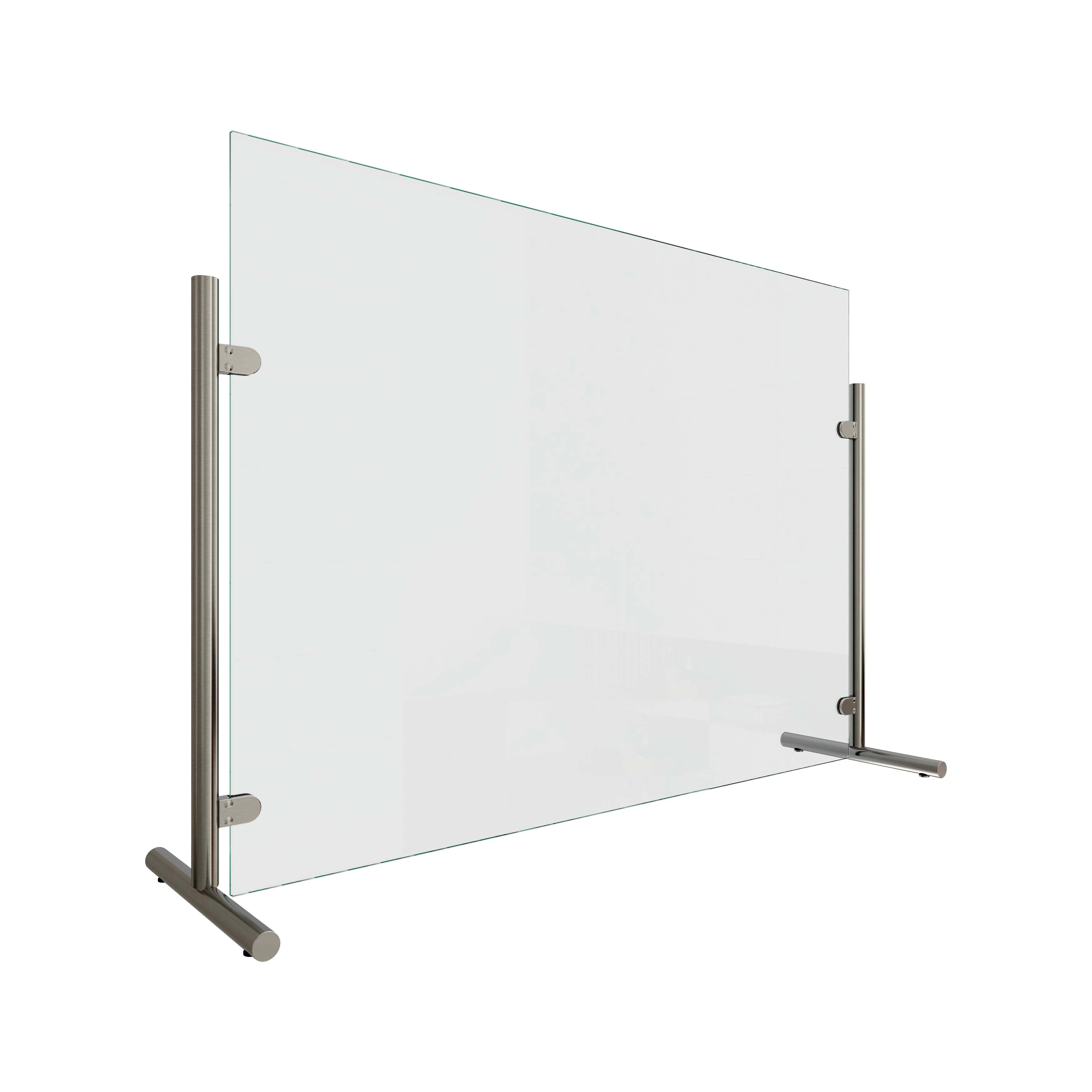 Mobiele baliescherm, 20069x025xx Mobiler Hygieneschutz aus Glas, 20069x025xx