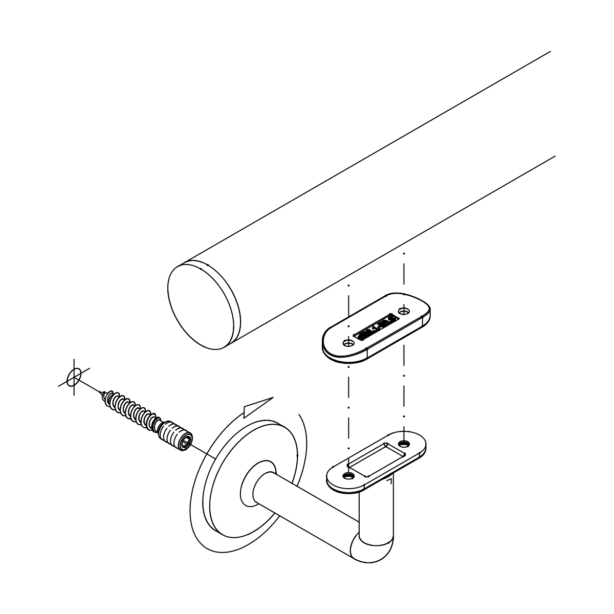 Handlaufstütze, 110120xxxxx Handlaufstütze, 110120xxxxx