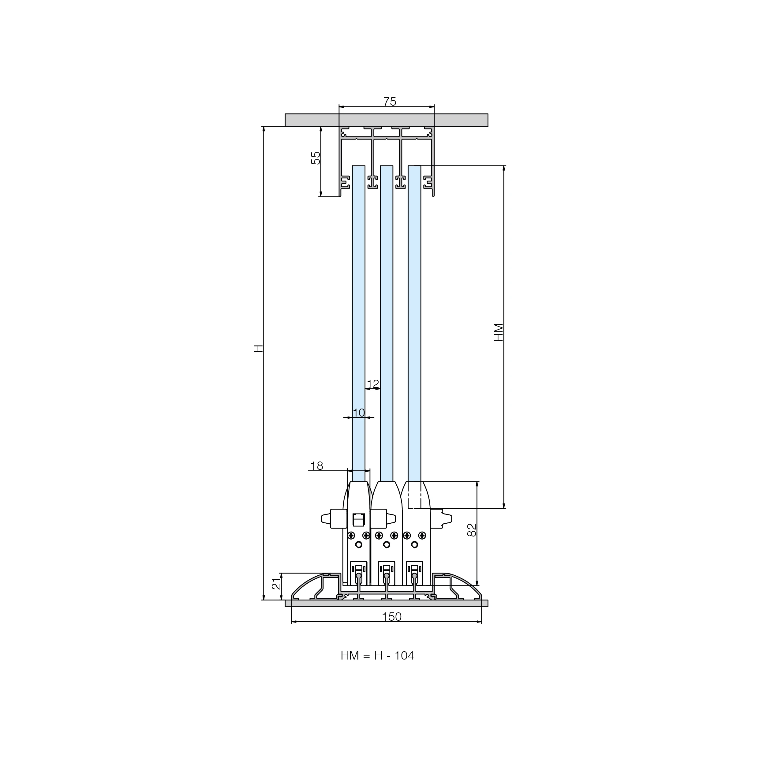Terrace sliding glass wall CTO, 77990066 Terrassen Glasschiebewand CTO, 77990066