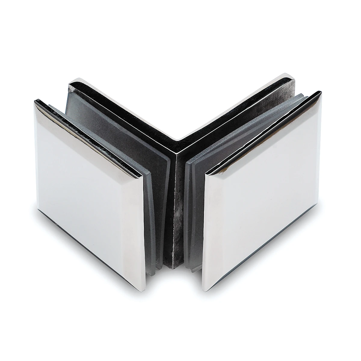 Glasverbinder 90°, eckig, 404012090xx