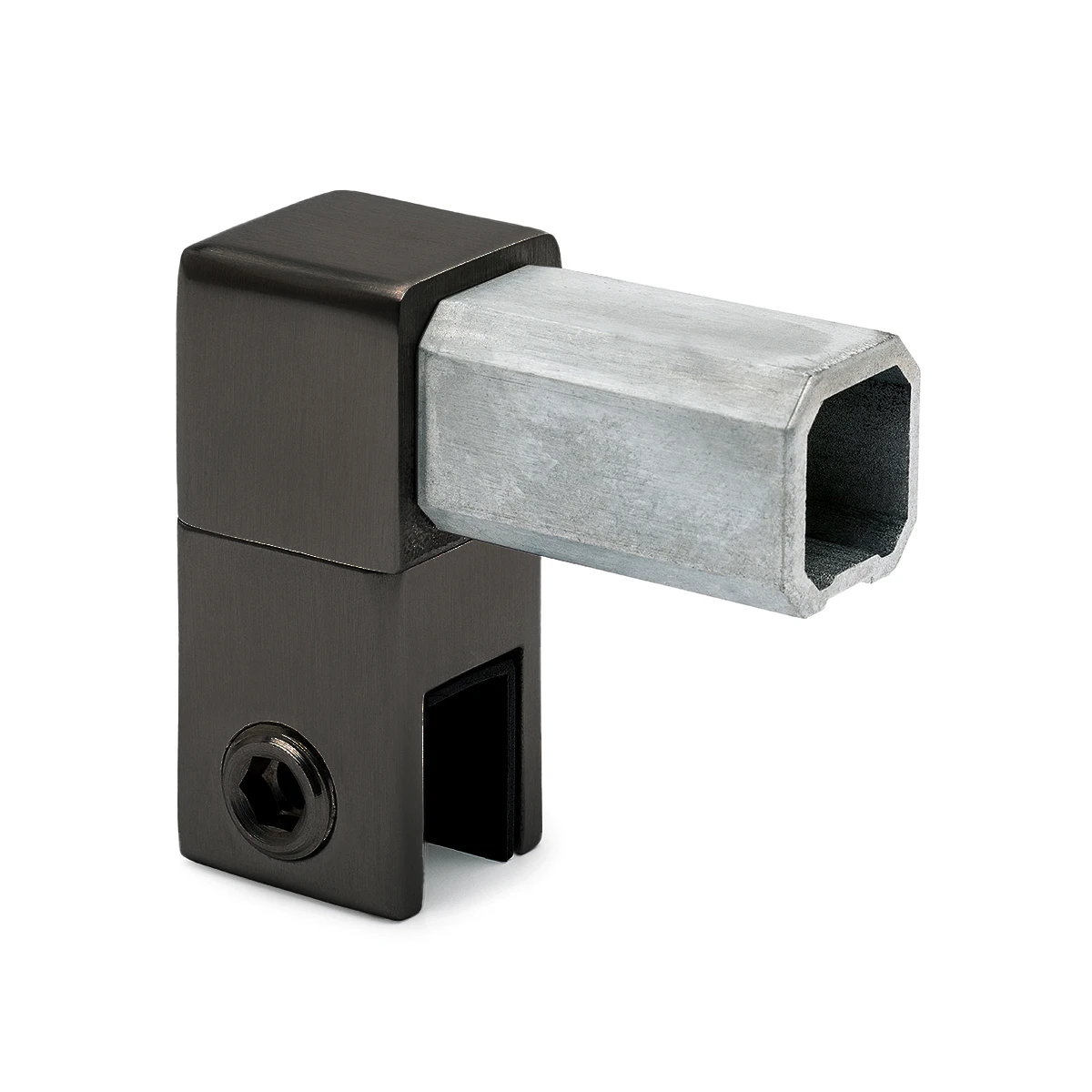 Glashalter geschlossen für Vierkantrohr 20 x 20 mm, 400836420xx Glashalter geschlossen für Vierkantrohr 20 x 20 mm, 400836420xx