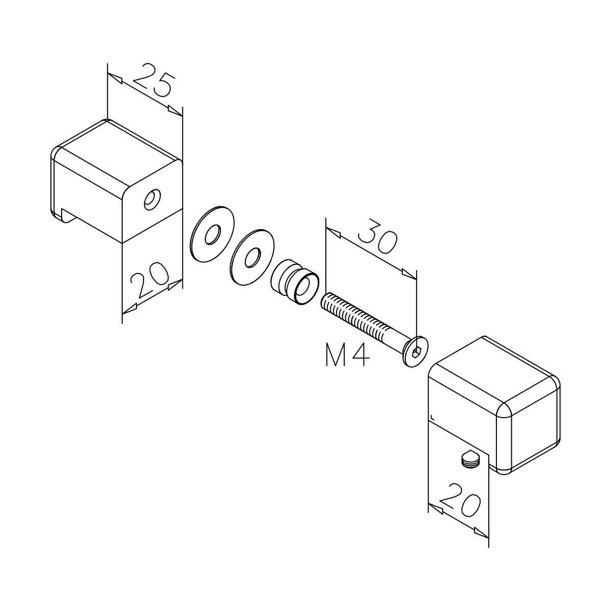 Glasdeurknop, dubbelzijdig, 474106420xx Glastürknopf, zweiseitig, 474106420xx