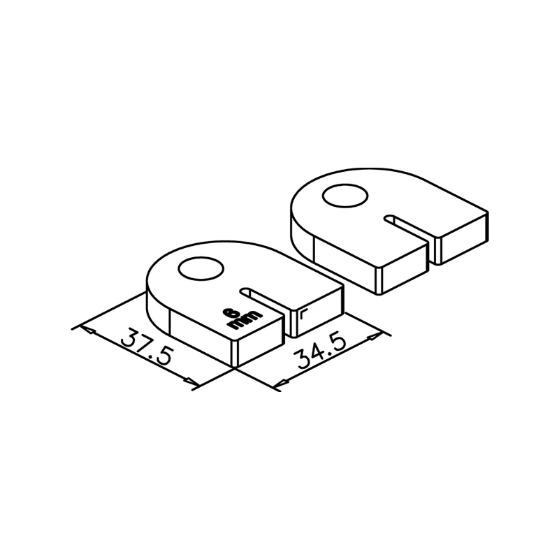 Gummieinlage für Glasklemme Nezha, 1950010xx00 Gummieinlage für Glasklemme Nezha, 1950010xx00