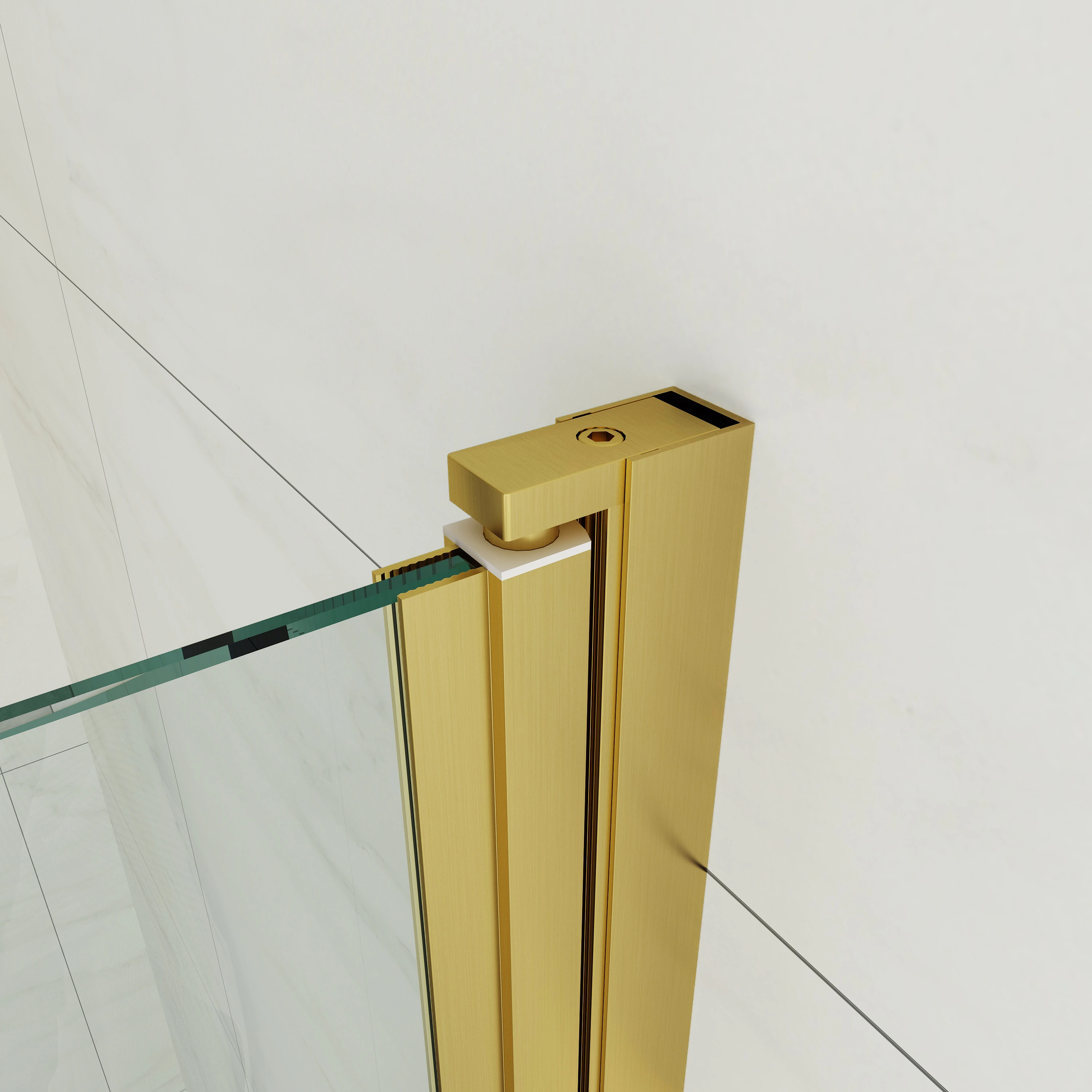 Shower door fitting Emily with with lifting/lowering mechanism