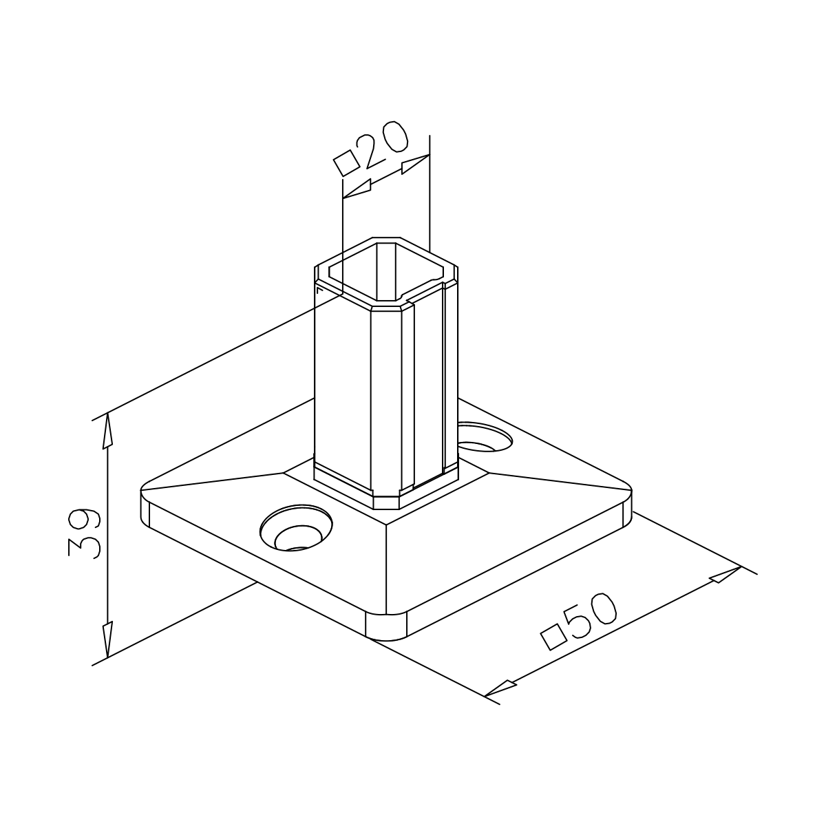 Wand- und Bodenflansch, 11450xxxx12