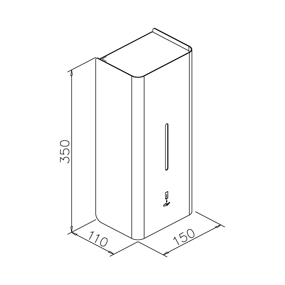 Desinfectiemiddeldispenser met sensor, automatisch, 7726001000012 Desinfektionsspender mit Sensor, automatisch, 7726001000012
