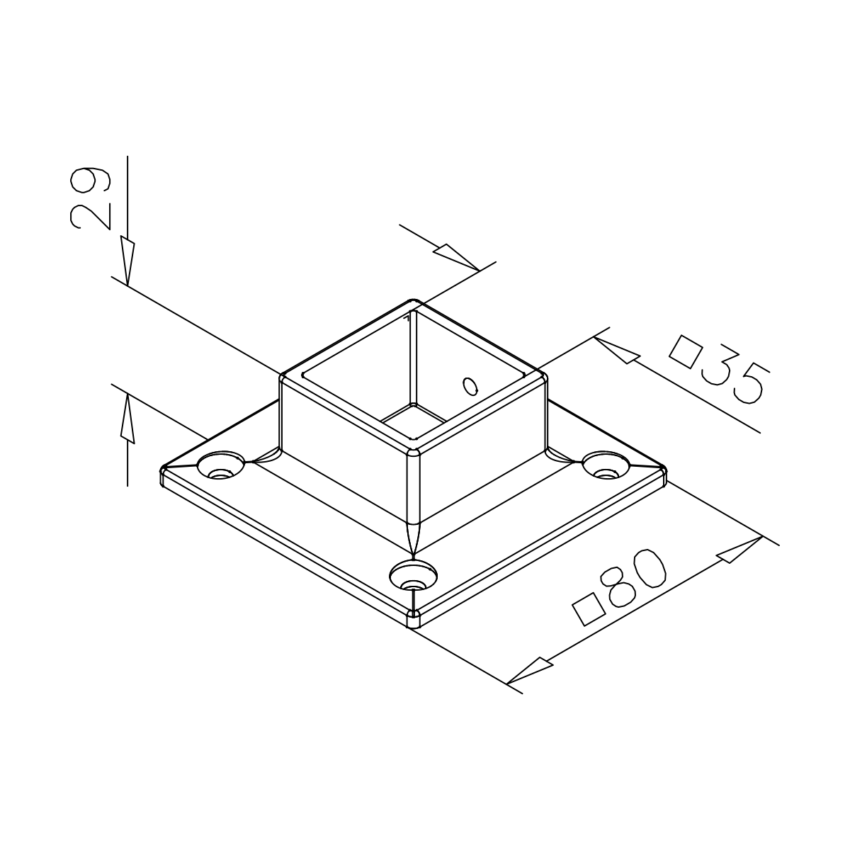 Wand- und Bodenflansch, 11450xxxx12